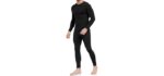 Weerti Men's Long Johns - Fleece-Lined Thermal Set for Ultimate Warmth