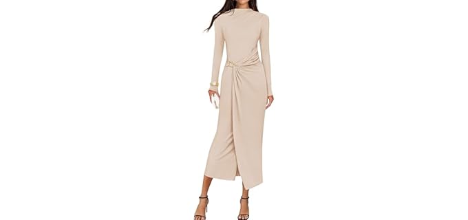 Zesica Summer - Elegant Fall Bodycon Dress with Modern Charm