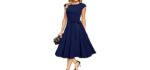 DRESSTELLS Women's Vintage - Dress for a Large Bust