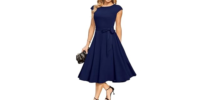 DRESSTELLS Women's Vintage - Dress for a Large Bust