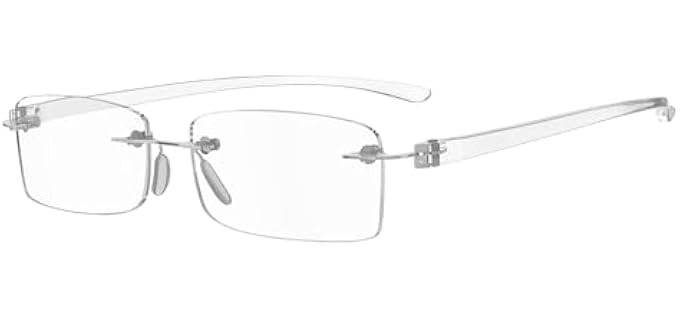 Eyekepper 0.5 Reading Glasses, Readers for Men and Women, Clear