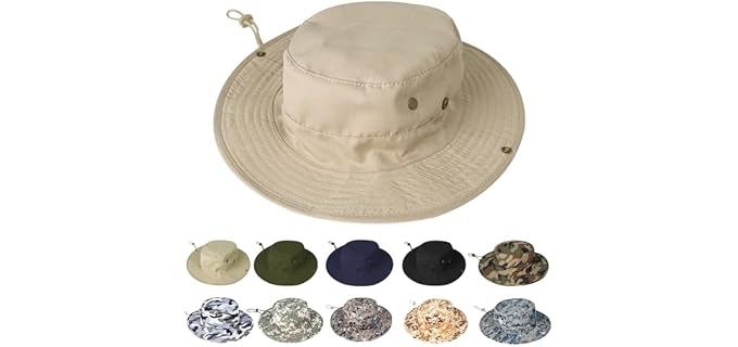 Sun Hats for Men Women Safari Hat Foldable Fishing Hat UPF 50+ Bucket Hat